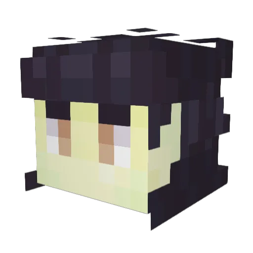 Cyterion Minecraft avatar head, 3D render