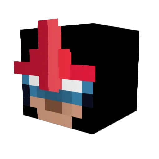 Cytex1 Minecraft avatar head, 3D render