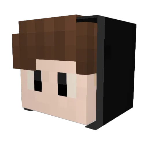 CytexTV Minecraft avatar head, 3D render