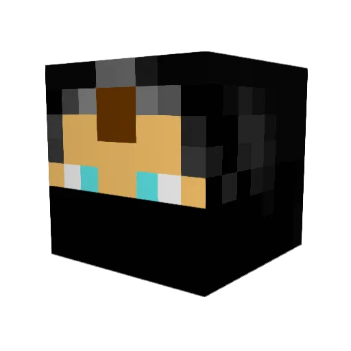Cytherian Minecraft avatar head, 3D render