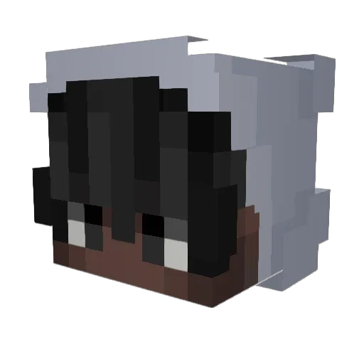 Cyths Minecraft avatar head, 3D render
