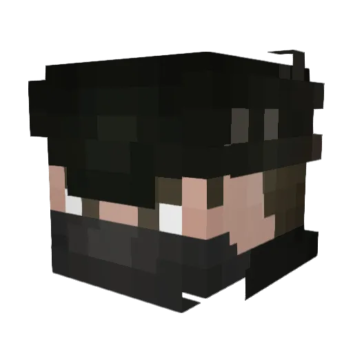 CytoA Minecraft avatar head, 3D render