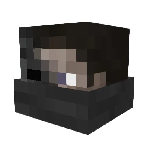 Cytolysis Minecraft avatar head, 3D render