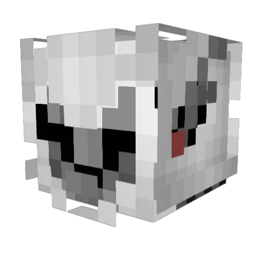 Cytracks Minecraft avatar head, 3D render
