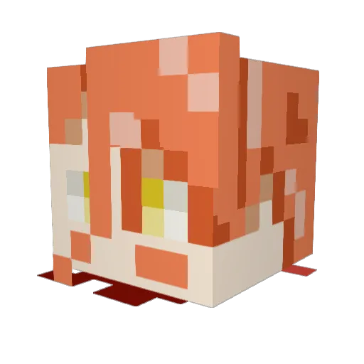 Cytrus09 Minecraft avatar head, 3D render