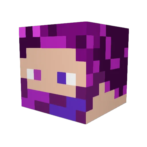 Cyuan0121 Minecraft avatar head, 3D render