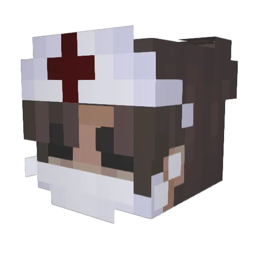 CyverNet Minecraft avatar head, 3D render