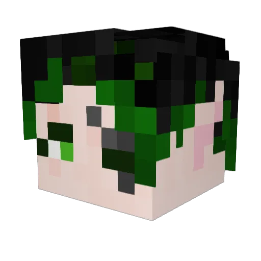 Cyvre Minecraft avatar head, 3D render