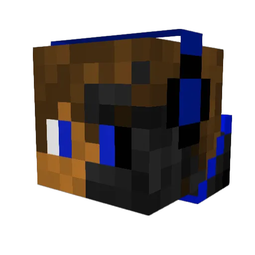 Cyvver18 Minecraft avatar head, 3D render