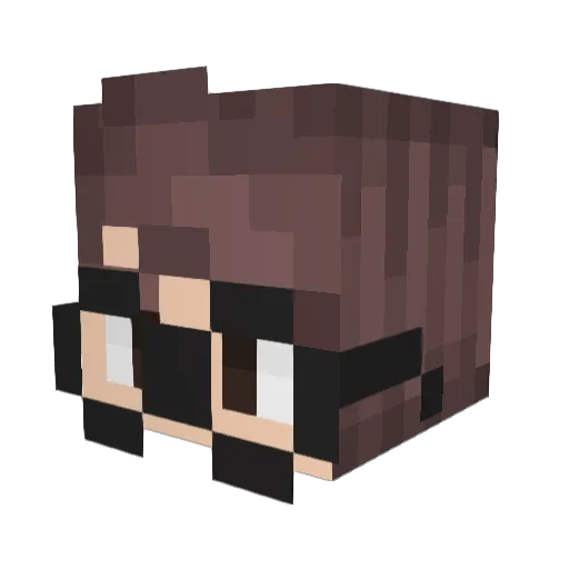 Cyxapuk_MLG Minecraft avatar head, 3D render