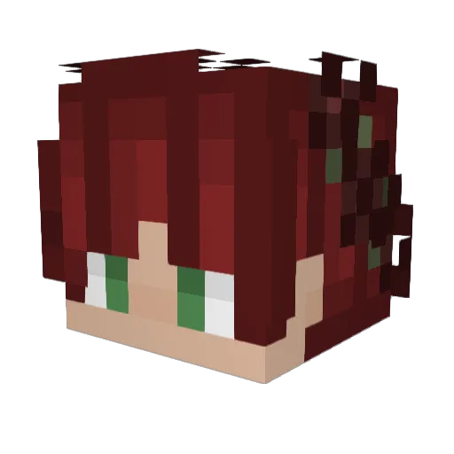 CyxarukGaming Minecraft avatar head, 3D render