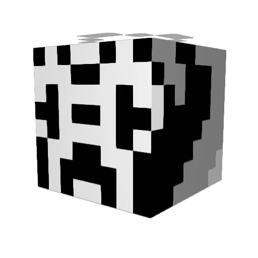 Cyxile Minecraft avatar head, 3D render