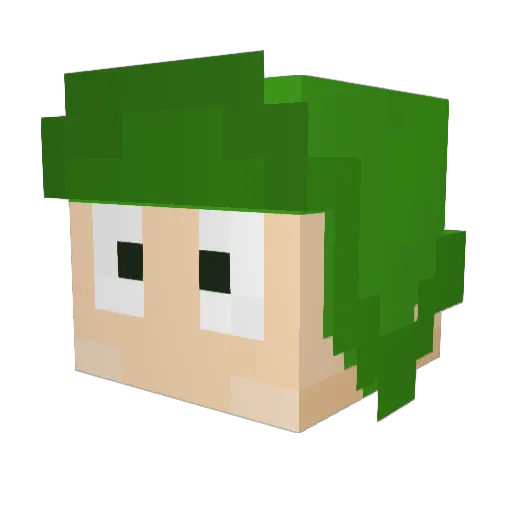 Cyzclone12 Minecraft avatar head, 3D render