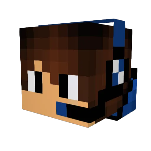Cyzeckk Minecraft avatar head, 3D render