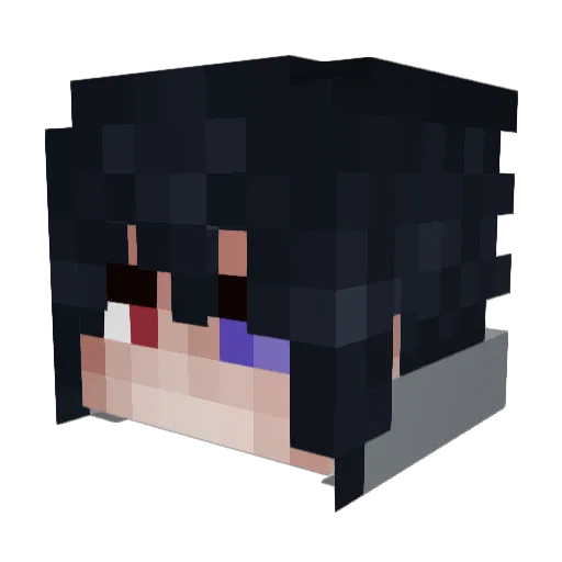 CzaQQ Minecraft avatar head, 3D render
