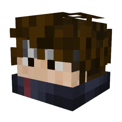 CzajaGaming Minecraft avatar head, 3D render
