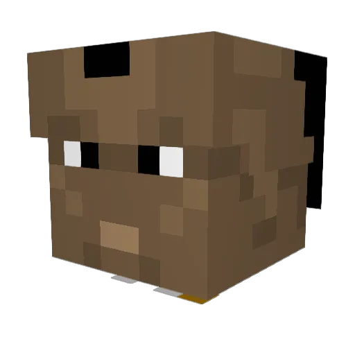 CzarWatermelon Minecraft avatar head, 3D render