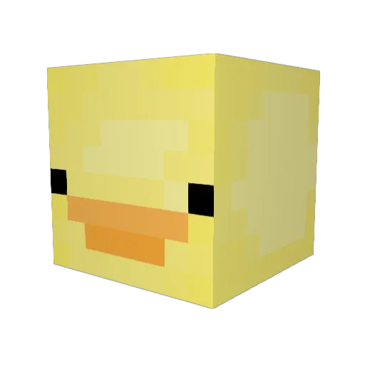 Czarfruit Minecraft avatar head, 3D render