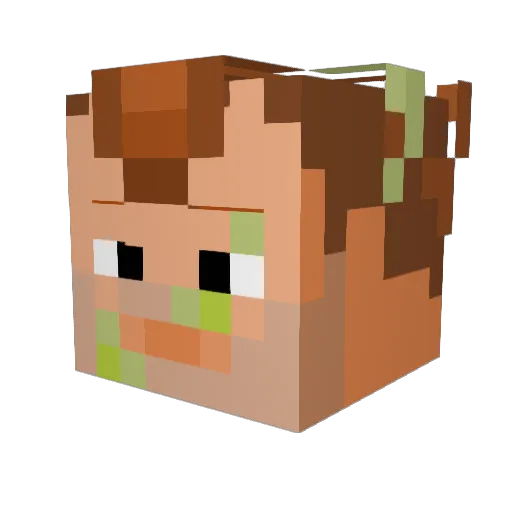 Czarist97 Minecraft avatar head, 3D render