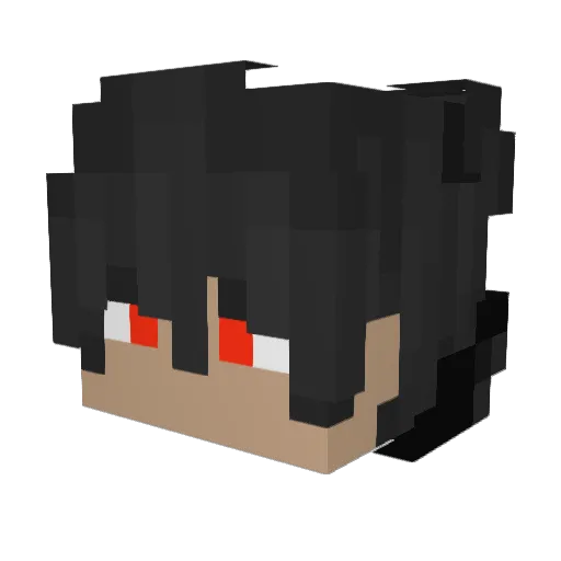 Czarnuszek764 Minecraft avatar head, 3D render