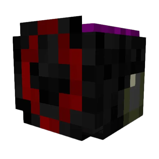 CzaszX Minecraft avatar head, 3D render