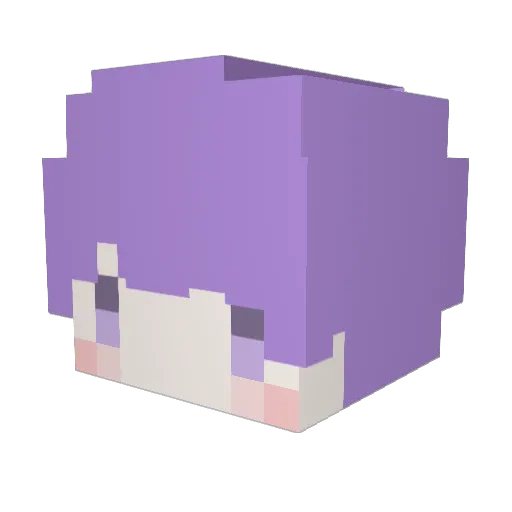 CzczcL Minecraft avatar head, 3D render