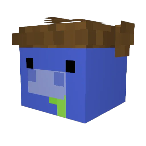 Czeczenpl7 Minecraft avatar head, 3D render