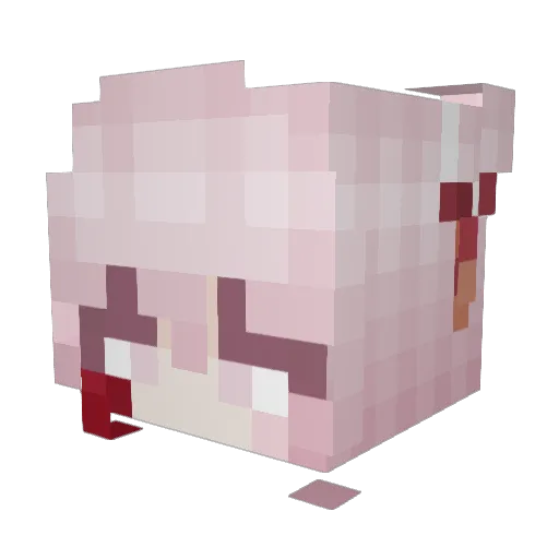 Czejk Minecraft avatar head, 3D render