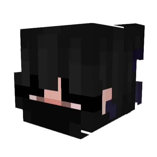 Czeqladowa Minecraft avatar head, 3D render