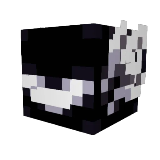 Czerwonysmerf Minecraft avatar head, 3D render