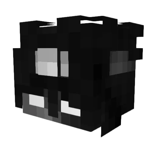 Czess Minecraft avatar head, 3D render