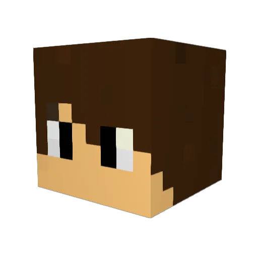 Czimic Minecraft avatar head, 3D render