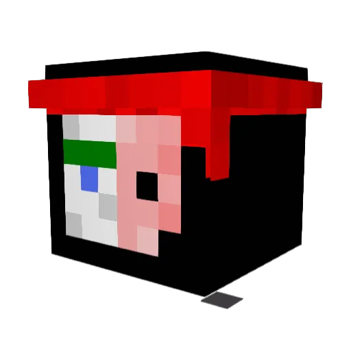 Czkawson Minecraft avatar head, 3D render