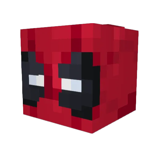 Czlak Minecraft avatar head, 3D render