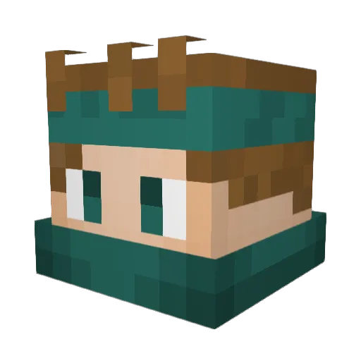 Cznielsen Minecraft avatar head, 3D render
