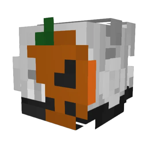 Cznnl Minecraft avatar head, 3D render