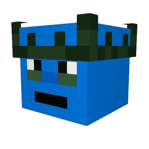 CzoseG_YouTube Minecraft avatar head, 3D render