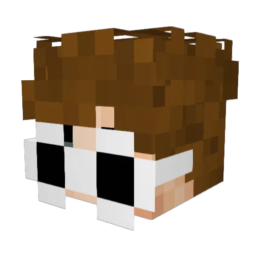 CzubSoNeK Minecraft avatar head, 3D render