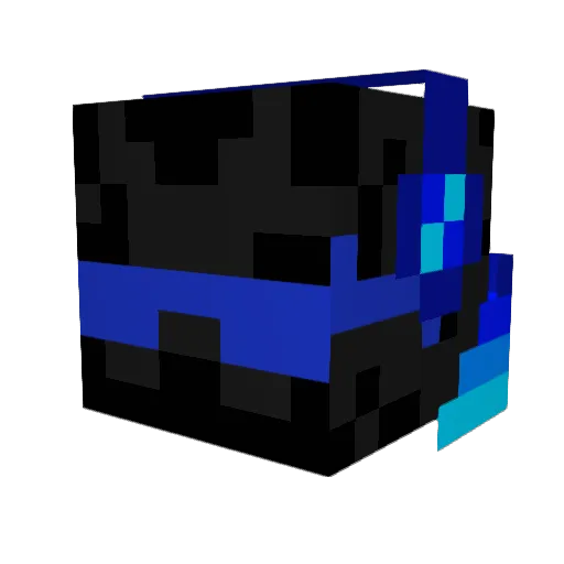 Czubby Minecraft avatar head, 3D render