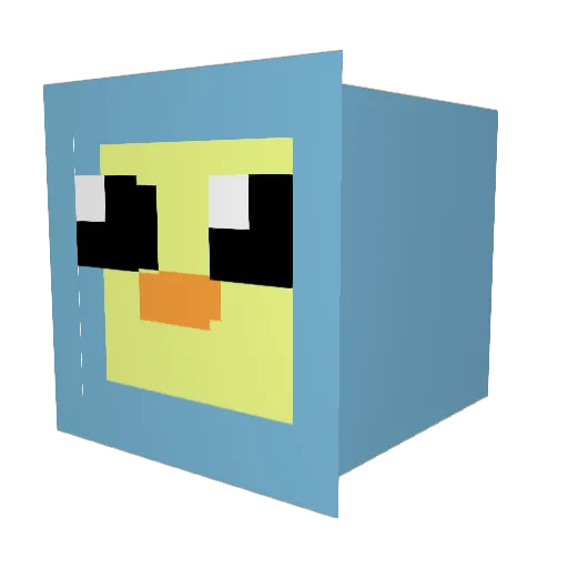 CzwartaX Minecraft avatar head, 3D render