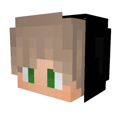 Czwartuss Minecraft avatar head, 3D render