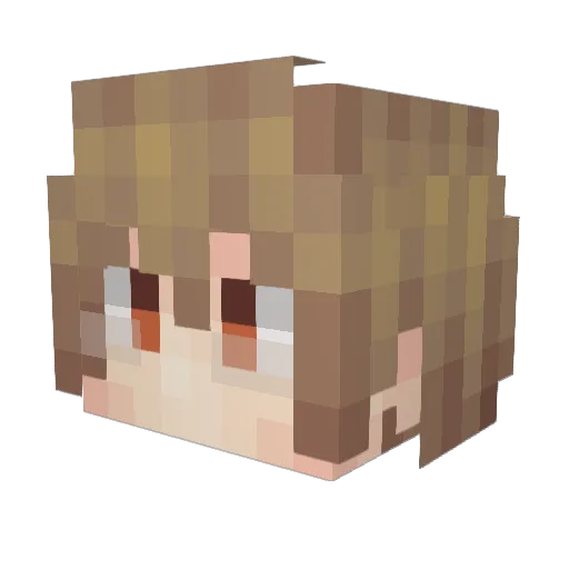 Czxyyds Minecraft avatar head, 3D render