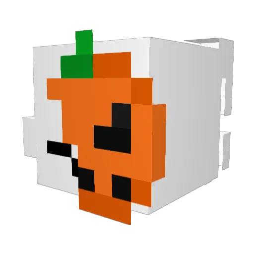 CzzxpU12 Minecraft avatar head, 3D render