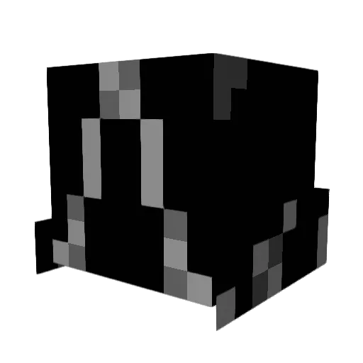 D007YM4CK Minecraft avatar head, 3D render