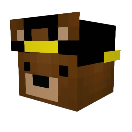 D00BLY Minecraft avatar head, 3D render
