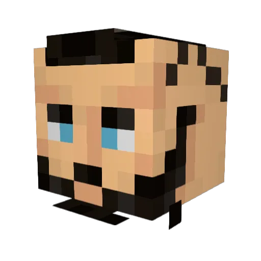 D00DNuffin Minecraft avatar head, 3D render