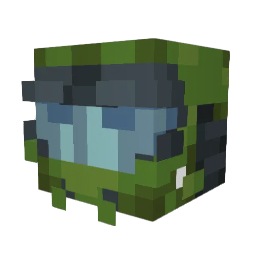 D00MAST3R Minecraft avatar head, 3D render