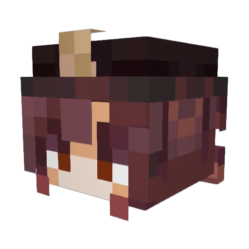 D00bleU Minecraft avatar head, 3D render