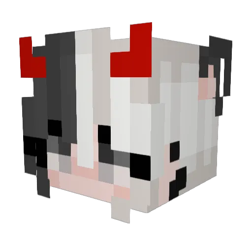 D00dleFox Minecraft avatar head, 3D render
