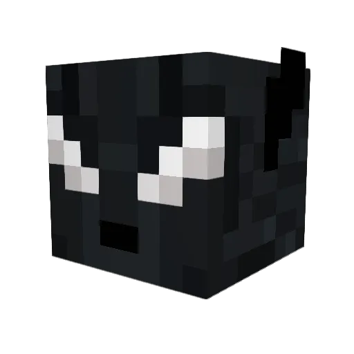 D0BERMAN_M00NSTR Minecraft avatar head, 3D render